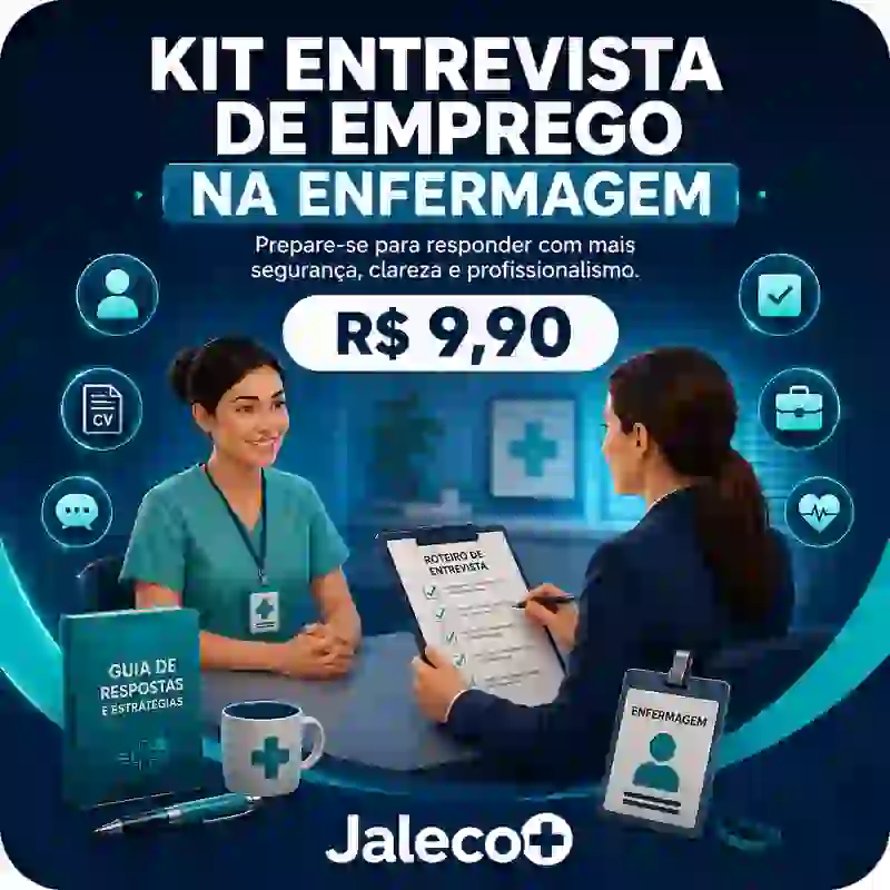 Capa do Kit Entrevista de Emprego na Enfermagem