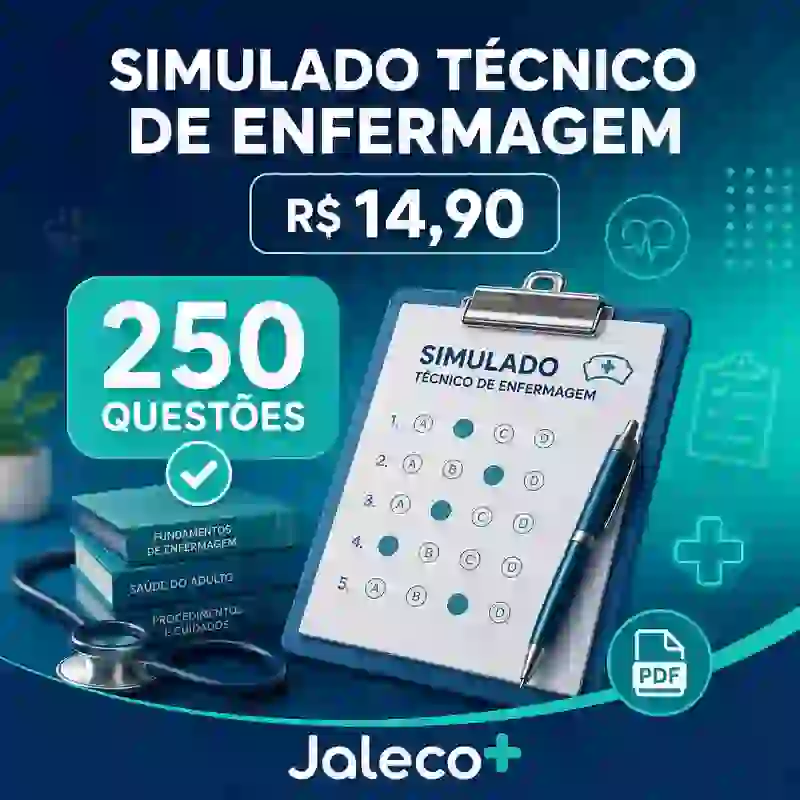 Capa do Simulado Técnico de Enfermagem